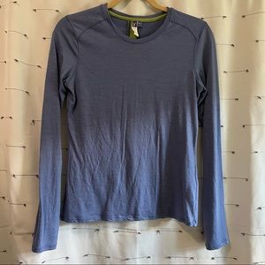 Ibex wool long sleeve base layer top size S